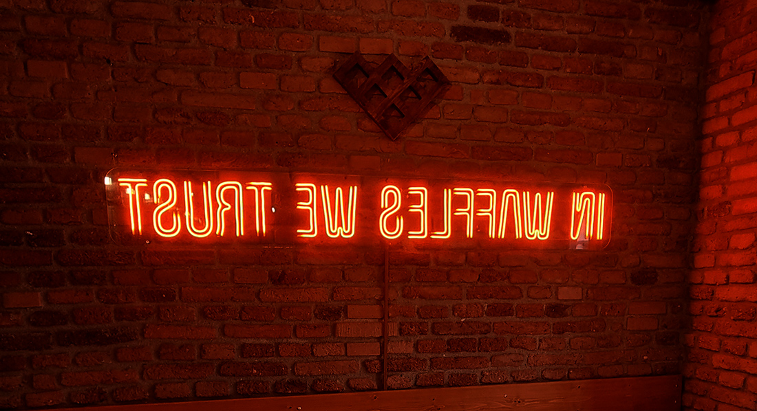 Neonové nápisy Waffels